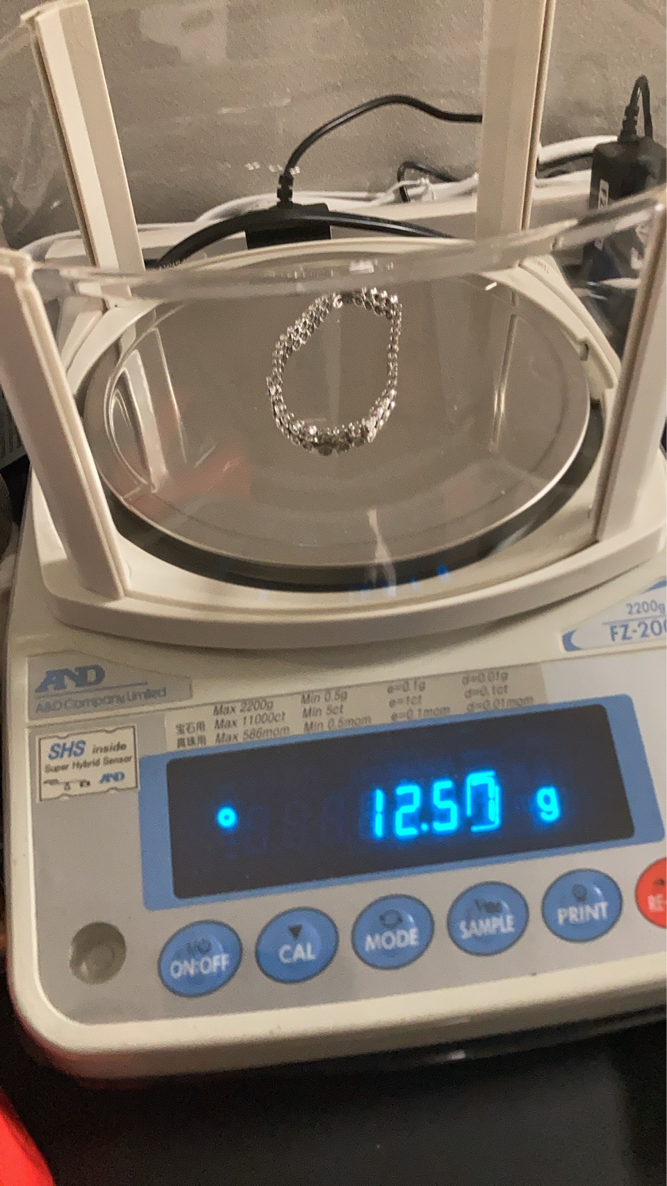 pt850  総重量12.57g テニスブレスレット D2.0ct 38pcs