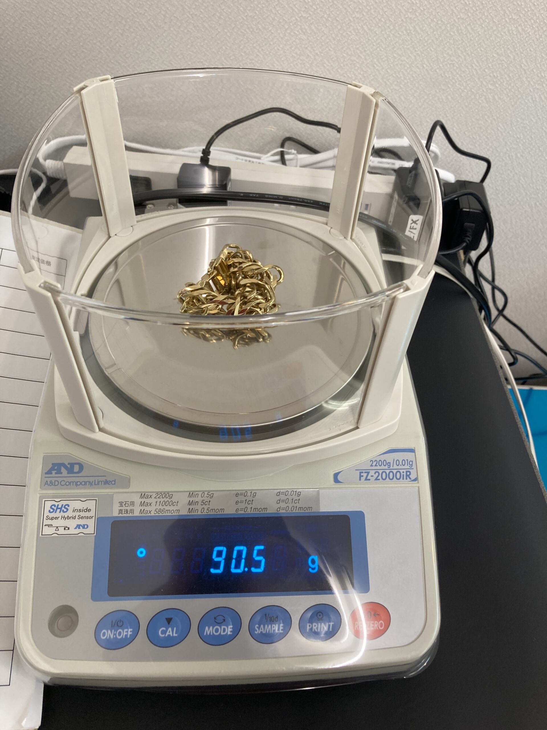 喜平ブレスレット 8面カット 20cm 90.5g