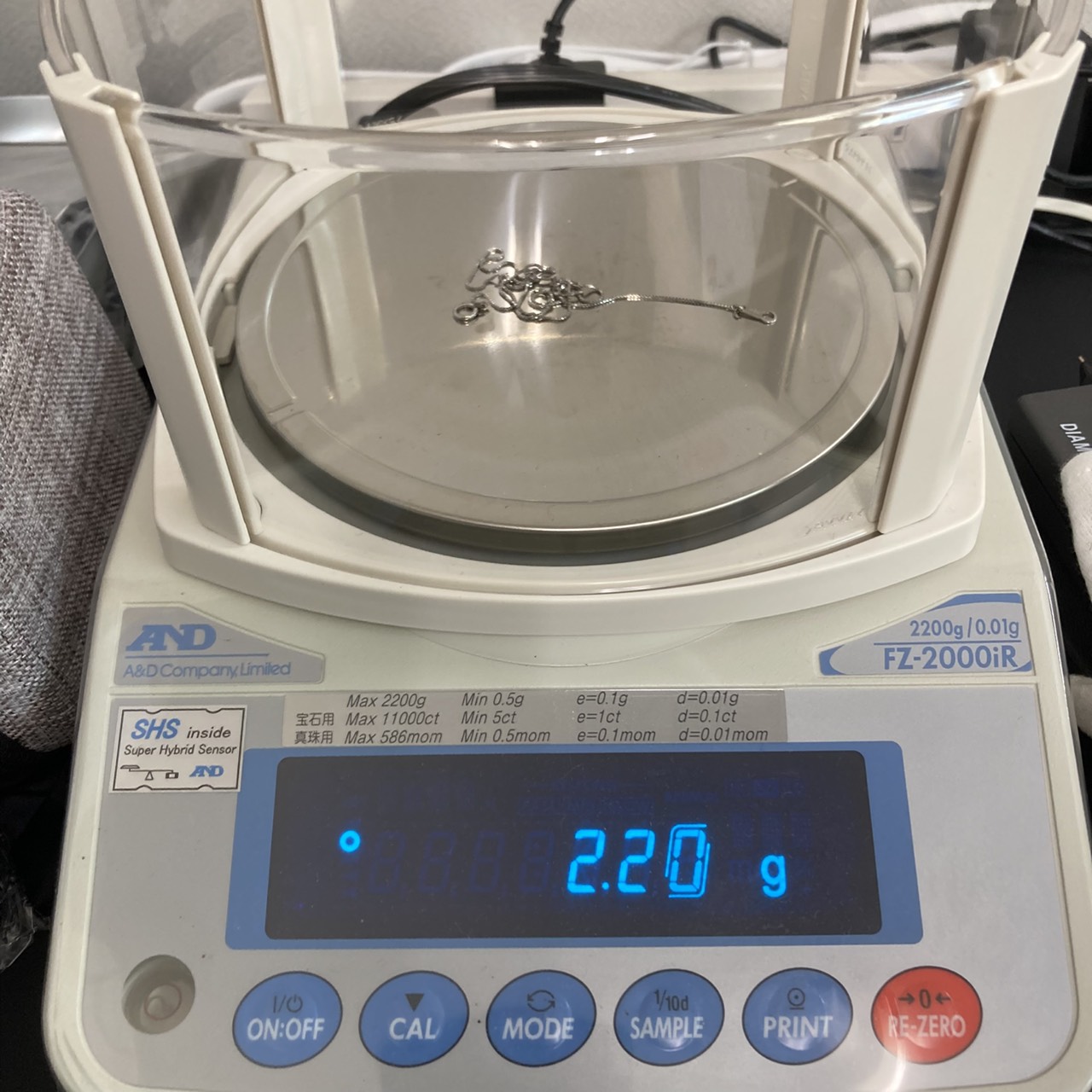 Pt850 2.21g ベネチアンチェーン