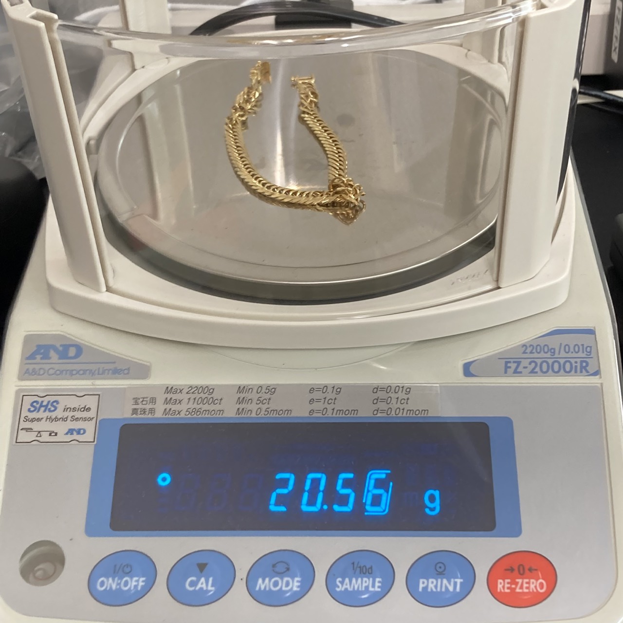 16面Mカット 20.5g 20cmブレスレット